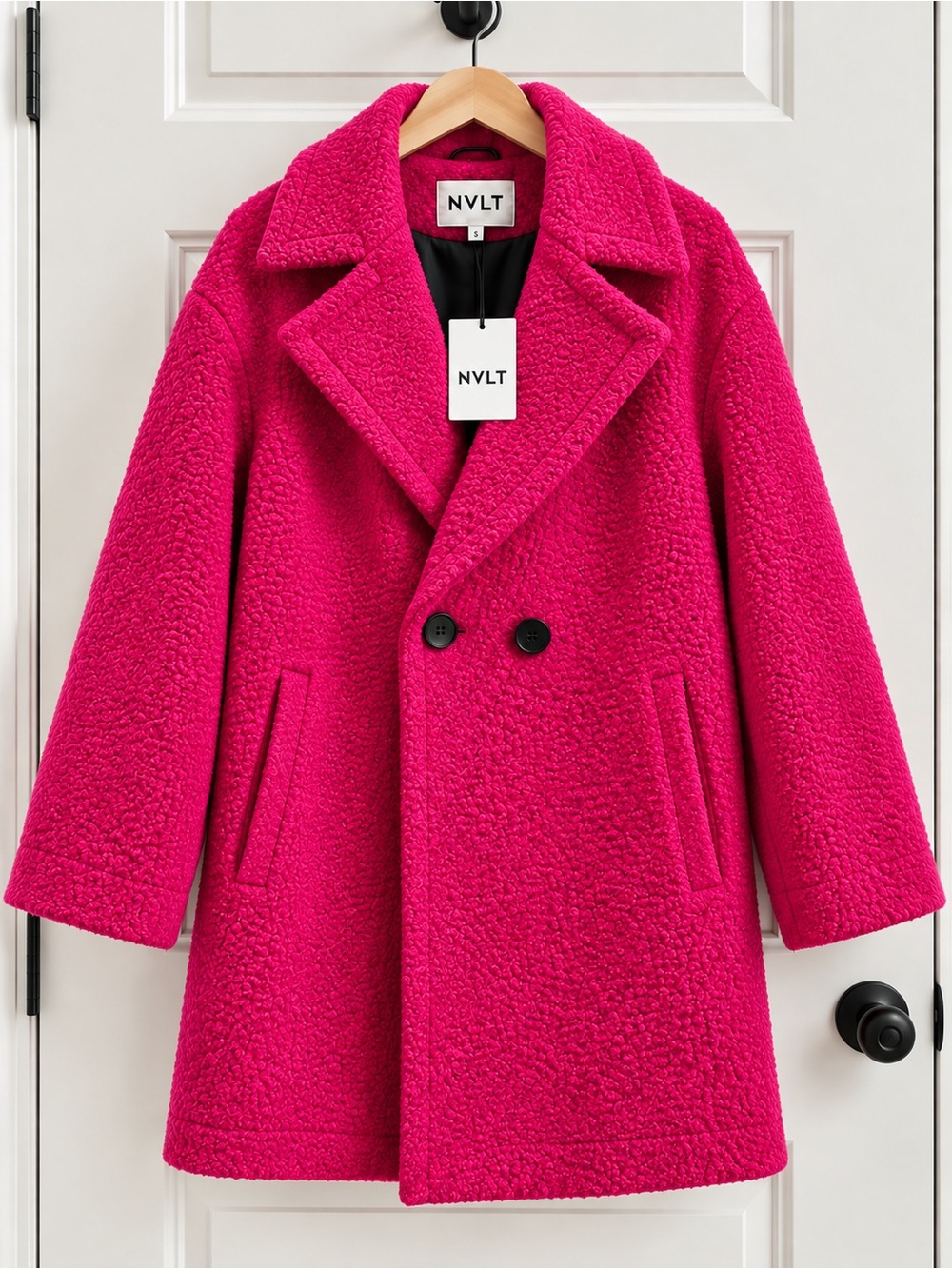 Flat Boucle OverCoat by NVLT-Large